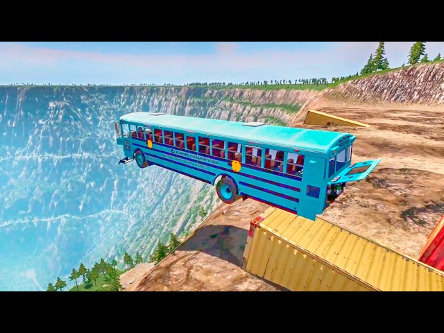 Top 50 BeamNG Drive Crashes – School Bus Jumps, Yellow Buses & Crazy Bus Video