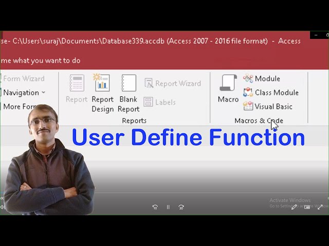How to Create User Define Function in Microsoft Access@COMPUTEREXCELSOLUTION