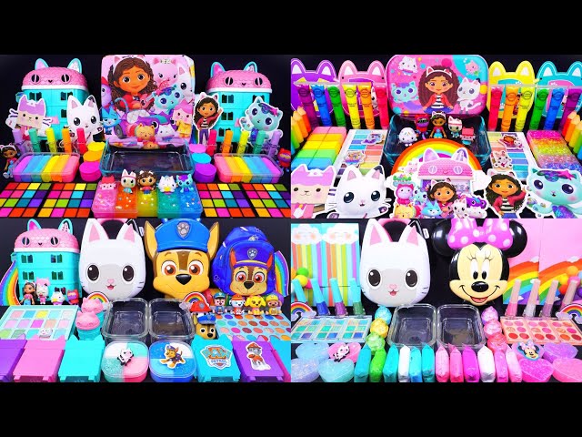 [1Hour video]Gabby's Dollhouse Slime! Mixing Makeup into clear slime! 🌈ASMR🌈 #satisfying #슬라임 (268)