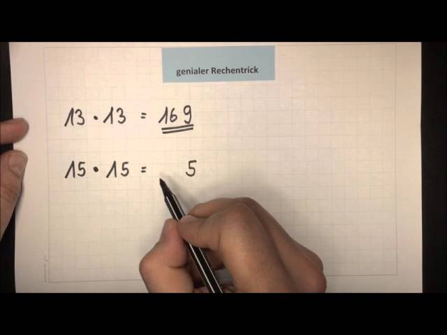 Kopfrechnen - superschnell - genialer Rechentrick | Lehrerschmidt
