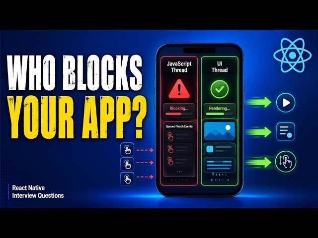 Why React Native Doesn't Completely Freeze | React Native Interview Questions