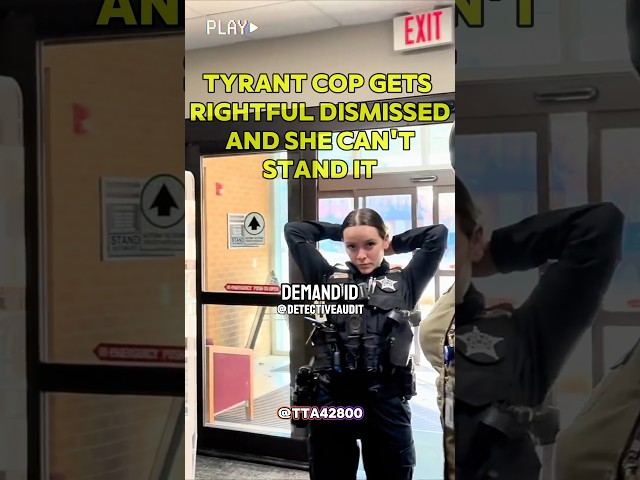 Tyrant Cop Gets Rightfully Dismissed, walk of shame #cops #idrefusal #tyrant #unlawful #police