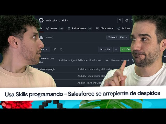 Noticias programación: Skills en Codex, Salesforce vs despidos, utilidades programación #CaféCodely
