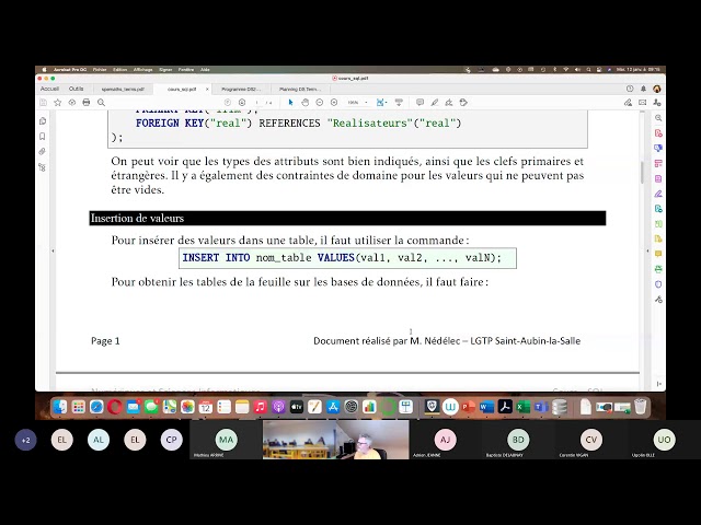 Prise en main de DB Browser for SQLite