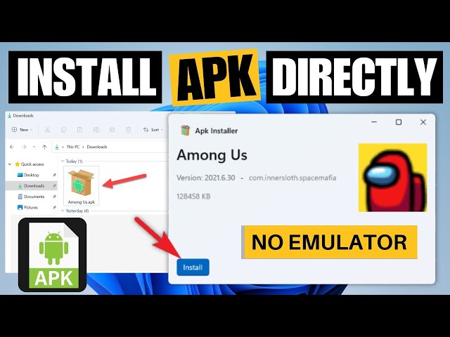 Direct Install APK on Windows 10/11 Without Emulator | 2026 Method
