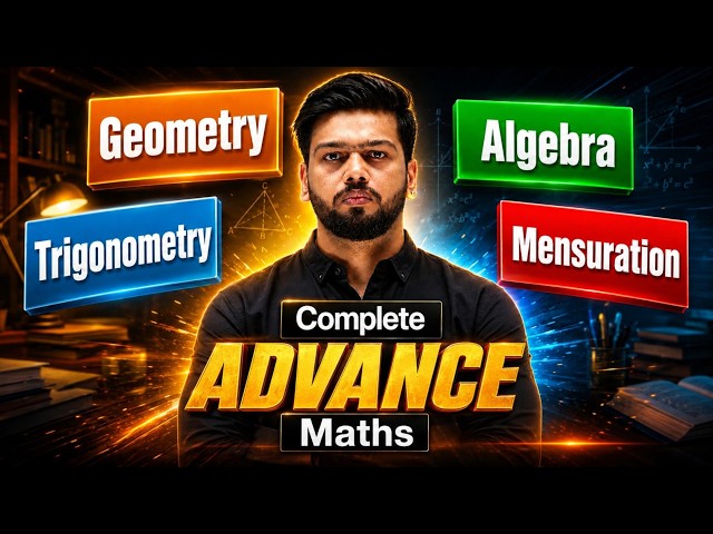 Full Advanced Maths Practice Questions | Geometry, Algebra,Mensuration & Trigonometry | SSC CGL 2026