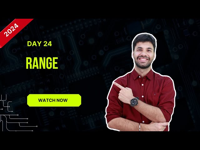 Hello Python Day-24 | Range Function in Python #hellopython