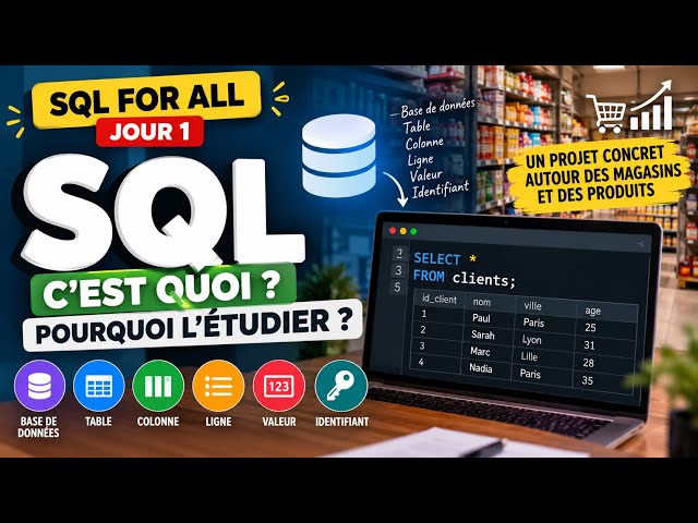 SQL FOR ALL — Jour 1 : Découvrir SQL | C’est quoi SQL et pourquoi l’apprendre ?