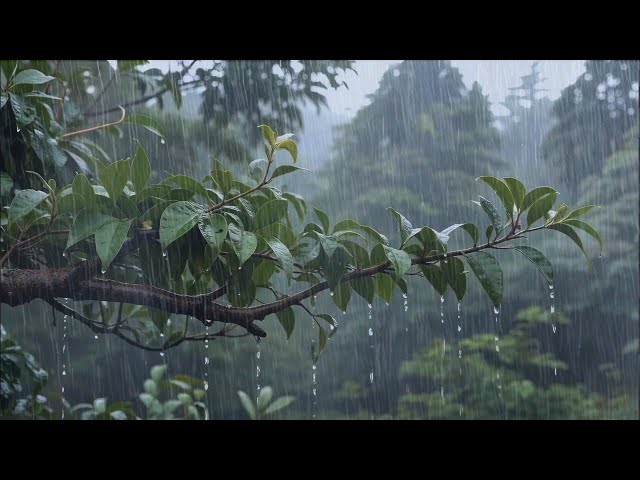 Pouring Rain, No Thunder – Helps 99% Sleep Better | Rain Sounds for Insomnia & Study