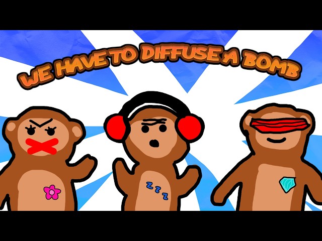 3 MONKEYS, 1 BOMB, TOTAL CHAOS! 💣 (Bombanana Gameplay) [Horizontal]