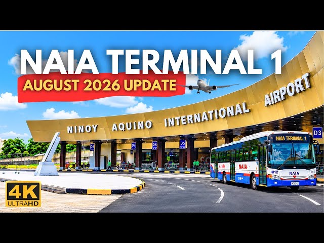 NAIA Terminal 1 Latest Update 2026 | New Roof Canopy & Transportation Hub | 4K | Pasay City