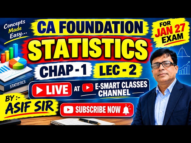 STATISTICS CA FOPUNDATION ,CHAP-1 LEC -2 BY ASIF SIR