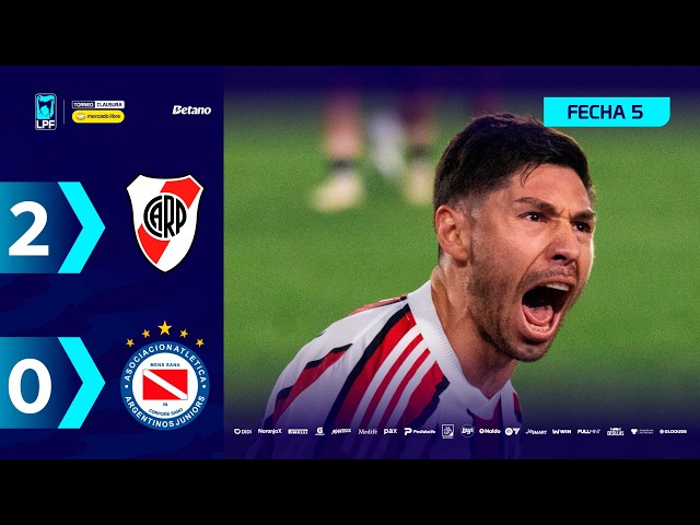 RIVER 2 - 0 ARGENTINOS | Resumen del partido | #TorneoMercadoLibre Clausura 2026 🏆