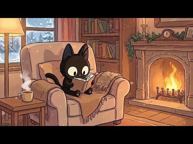 ❄️ Winter Room Guitar LoFi ☕ Cozy Acoustic Music for Relax & Study