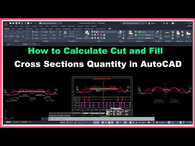 How to Calculate Cut and Fill Cross Sections Quantity in AutoCAD.