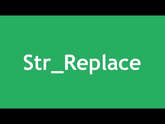 [ PHP 5 In Arabic ] #49 - String Functions - Str_Replace