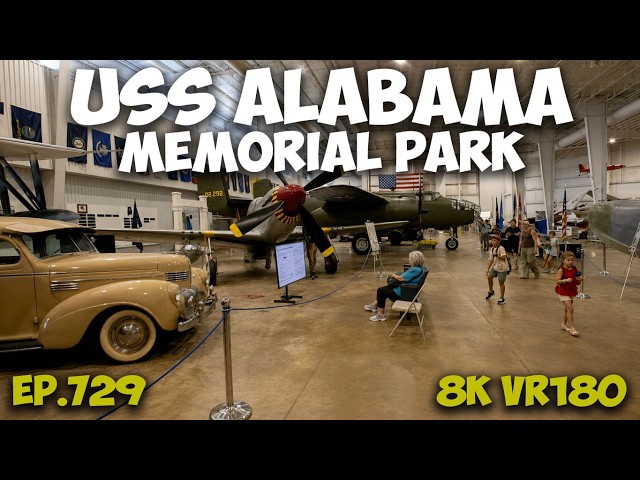 Mobile, Alabama: USS Alabama Battleship Memorial Park ep.729 Part 11 #8k #vr180 #3d #travel #history