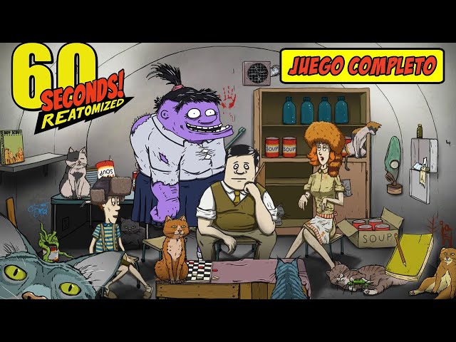 60 Seconds! Reatomized JUEGO COMPLETO en ESPAÑOL "Full Game" (Todos los Finales y Secretos)