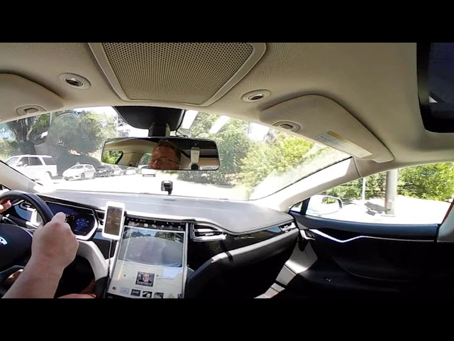 Tesla Model S 360 camera driving