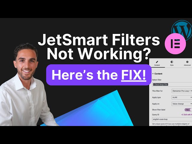 Fix for Jet Smart Filters Not Filtering on Elementor and WordPress Products