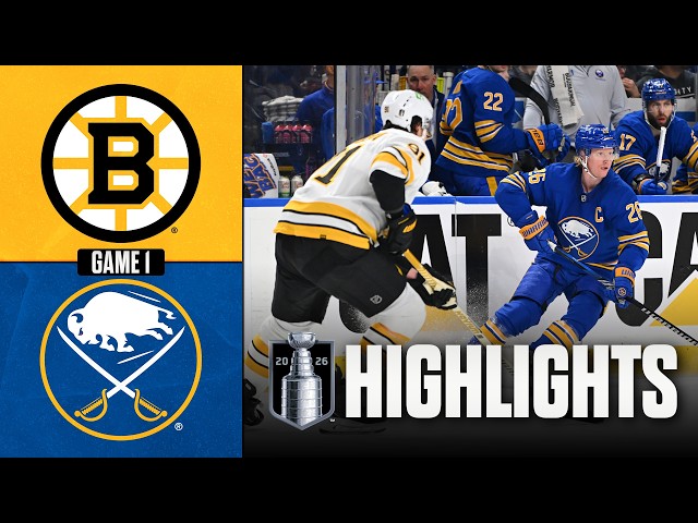 Bruins vs. Sabres | NHL Playoff Highlights | Game 1 | April 19, 2026