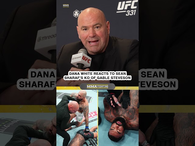 Dana White REACTS to Gable Steveson getting slept, leaving octagon at UFC 331 | MMA Fighting