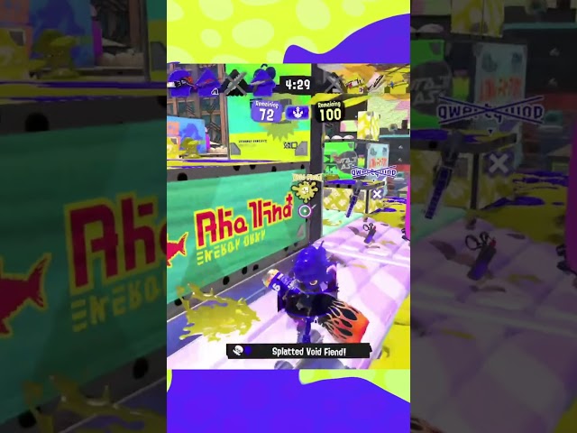 Range Quad vs Moonlight  #splatoon3 #nintendo #shorts