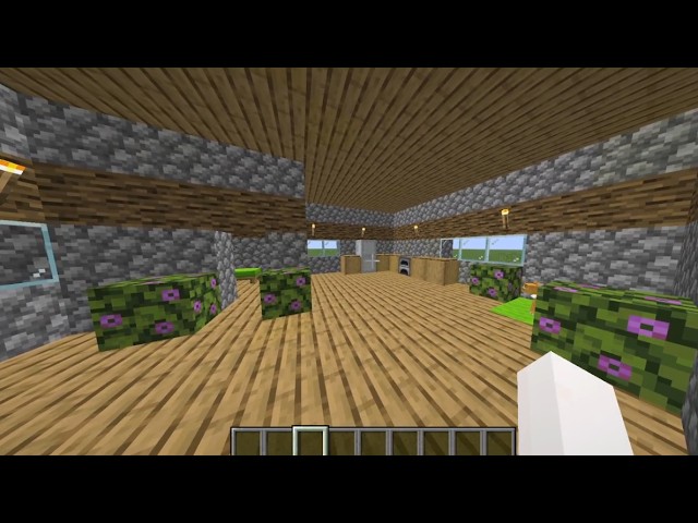 Building a house in minecraft creative mode