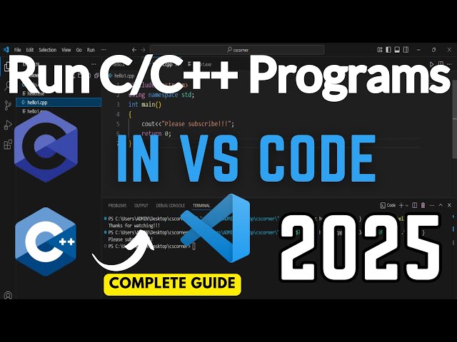 How to Run C/C++ Program in Visual Studio Code [2025] | Run C & C++ in VS Code