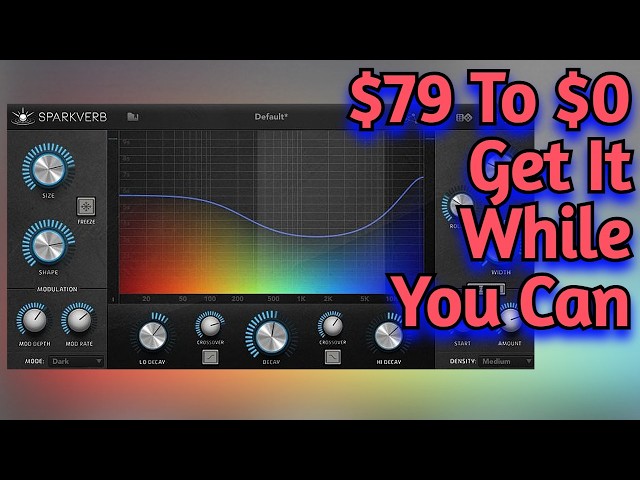 This $79 Plugin Is FREE Right Now! Get It While You Can! (Perpetual License) - UVI Sparkverb