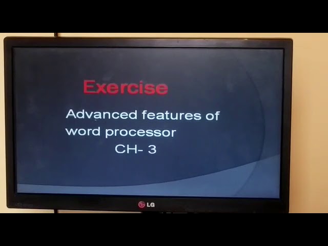 Class 5 Computer Chapter 3 Exercise