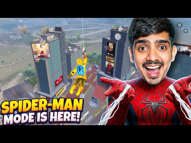 FINALLY SPIDERMAN MODE NEW MODE IN BGMI | SPIDER-MAN MODE GAMEPLAY BGMI