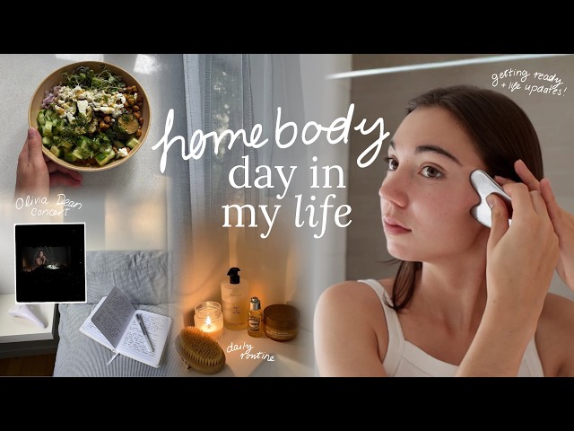 homebody vlog | productive day at home, olivia dean concert, grwm & study abroad updates
