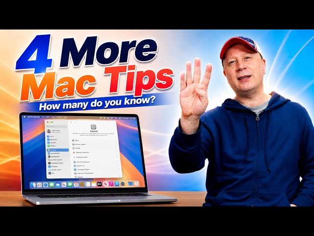 4 More macOS Tips and Tricks I Use In 2026.  Do You Know These?