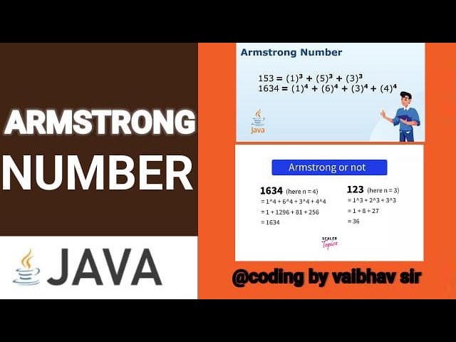 Armstrong number in java in Marathi | Armstrong program in java explained in marathi