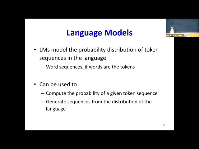 S2025 Lecture 17  - Recurrent Networks: Modelling Language Sequence-to-Sequence models
