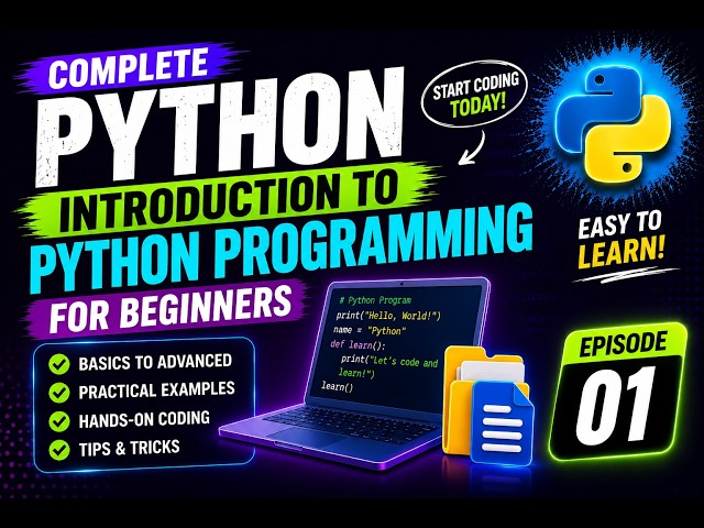 Complete Python Programming Course for Beginners in Hindi | Introduction to Python | Episode 1