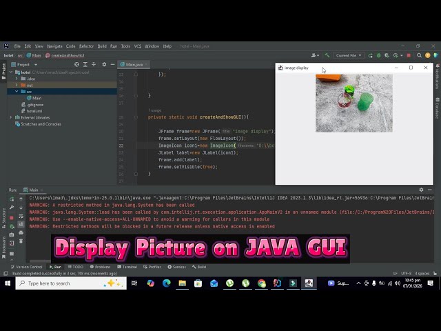 how to show an image on java GUI | Show an Image on java GUI
