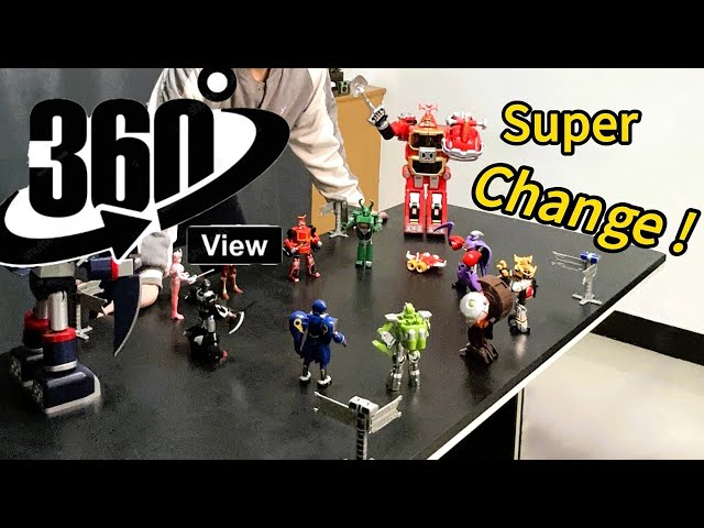 Stop Motion | Super Change !  B-Robo Kabutack with weapons in 360° VR