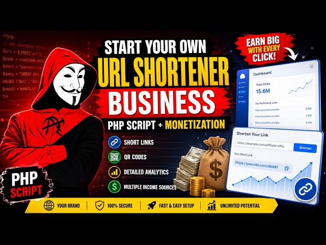 Start Your Own URL Shortener Business | PHP Script + Monetization
