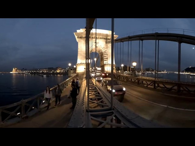 Sunset at Széchenyi Chain Bridge Budapest