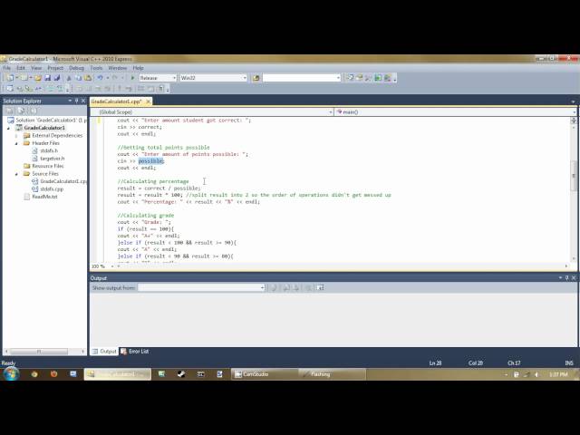 [Source Code] Grade Calculator [C++]