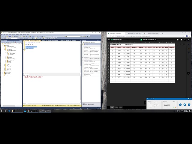 17 - SQL Project - Creating a Table Cricket with Columns