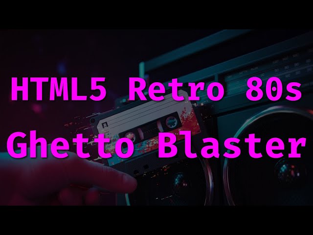 Create a Retro 80s Ghetto Blaster Equalizer – JavaScript Animation Tutorial!