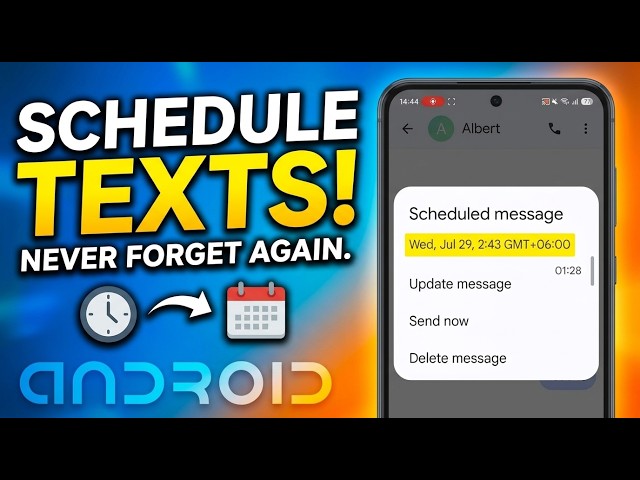 Schedule Text Messages To Send Later On Android Phone | Easy Google Messages Trick?