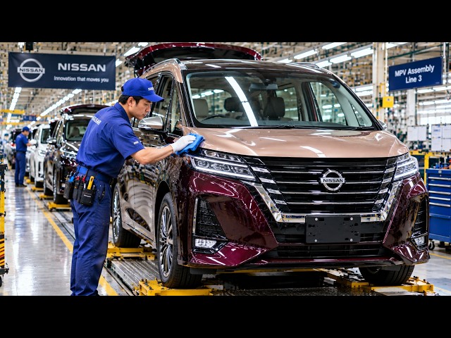 How the New Nissan Elgrand Is Made 🇯🇵 | Inside Japan’s High-Tech MPV Factory