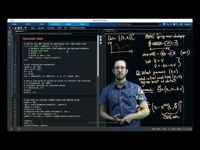 ODE fitting in Matlab and Python