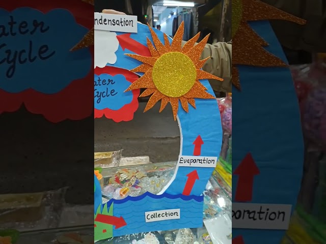 Water Cycle Project #diy #project #schoolproject #watercycle