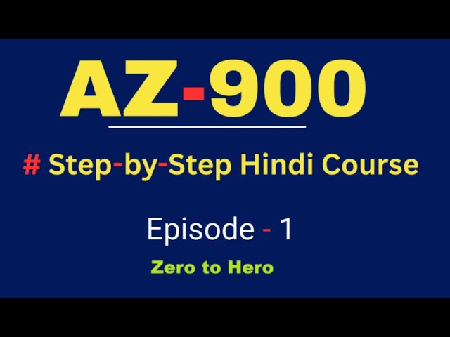 AZ-900 Episode 1  Free Azure Account, Infra & Entra Basics  Step-by-Step Demo (Hindi)
