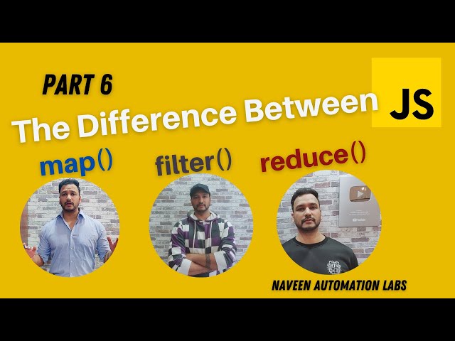 #6 - Difference between map(), filter() and reduce() in Javascript